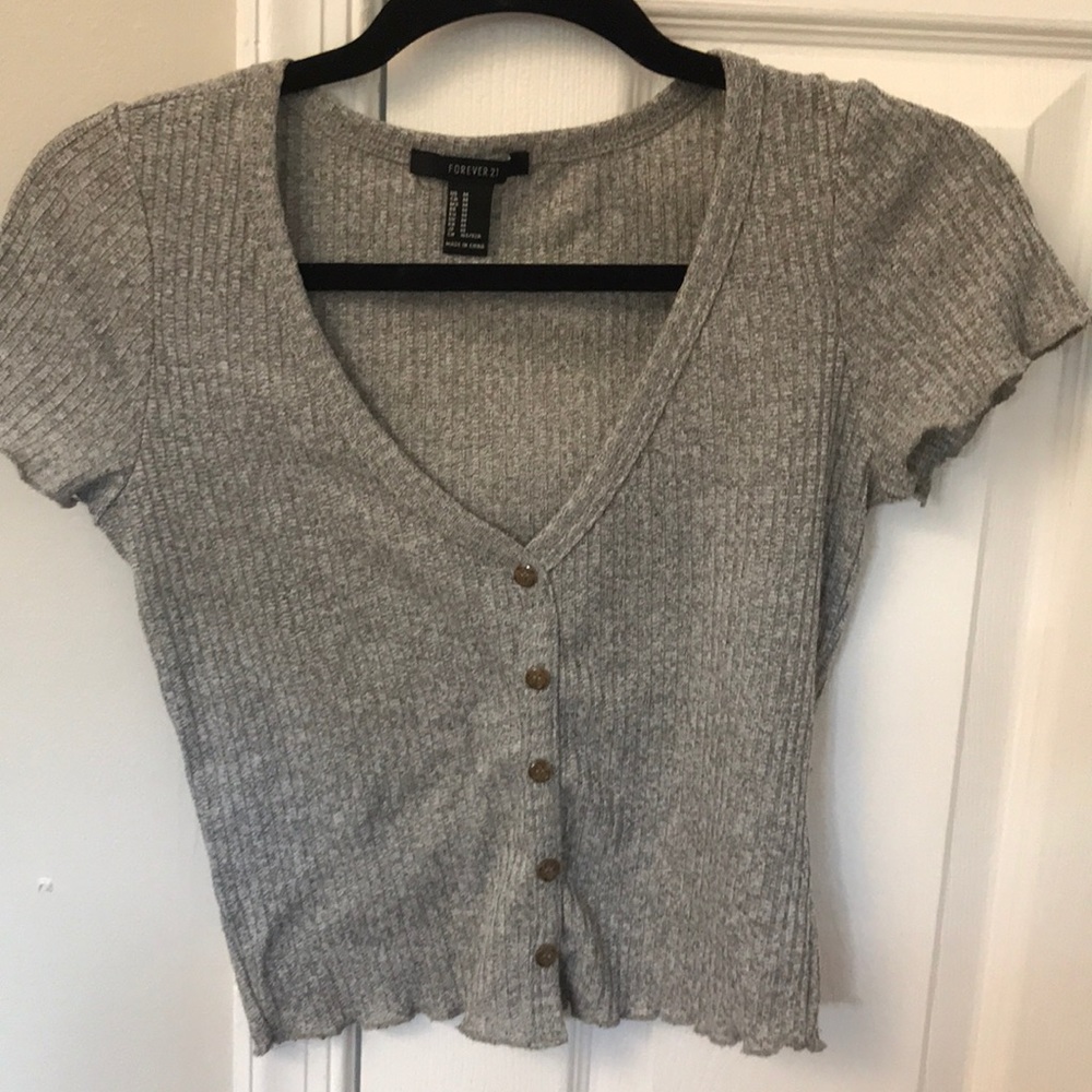 Forever 21 Basic Gray Tee